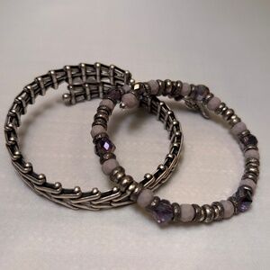 🚨 Clearance 🚨 Alex and Ani - Vintage Sixty Six Silver Bead Link Bracelets